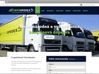 Transspedex - vytvorenie webstránky