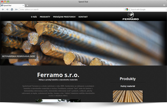 Webstránky Ferramo