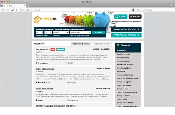 Webstránky N-Pôžičky