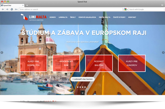 Webstránky Limimalta